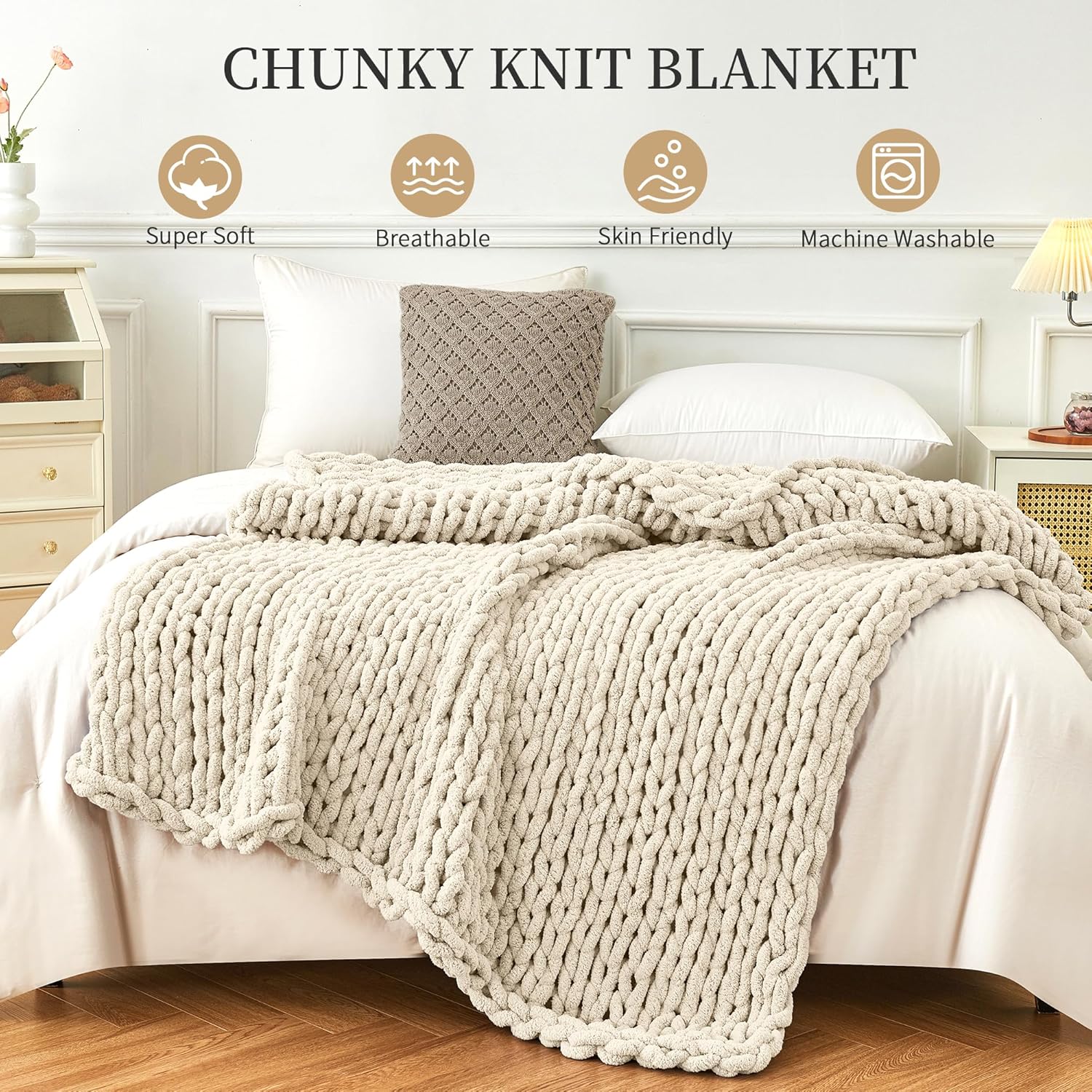 Chunky Knit Throw