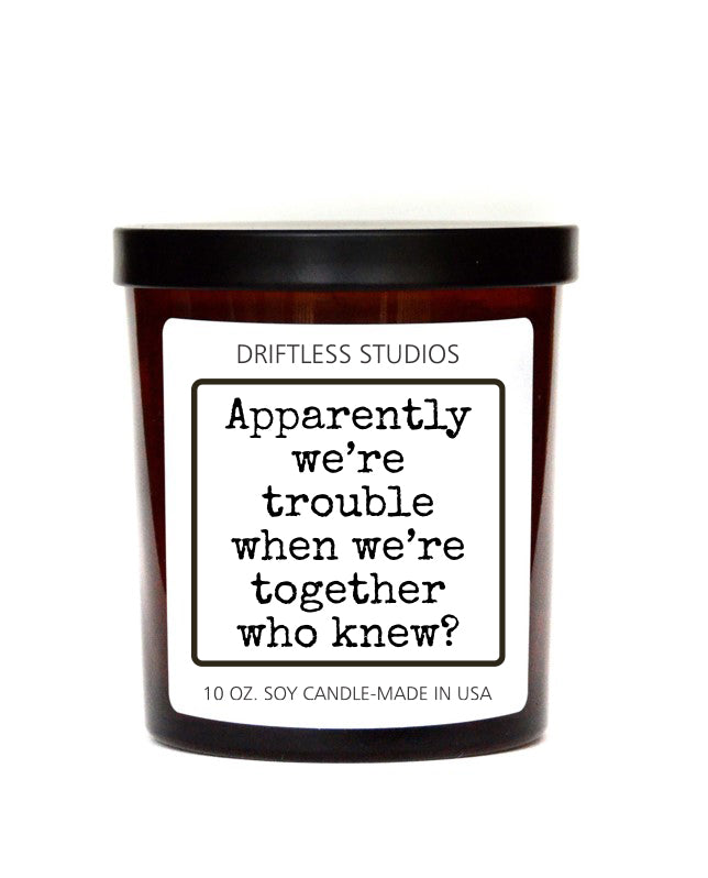 Apparently, We're Trouble...Soy Candle