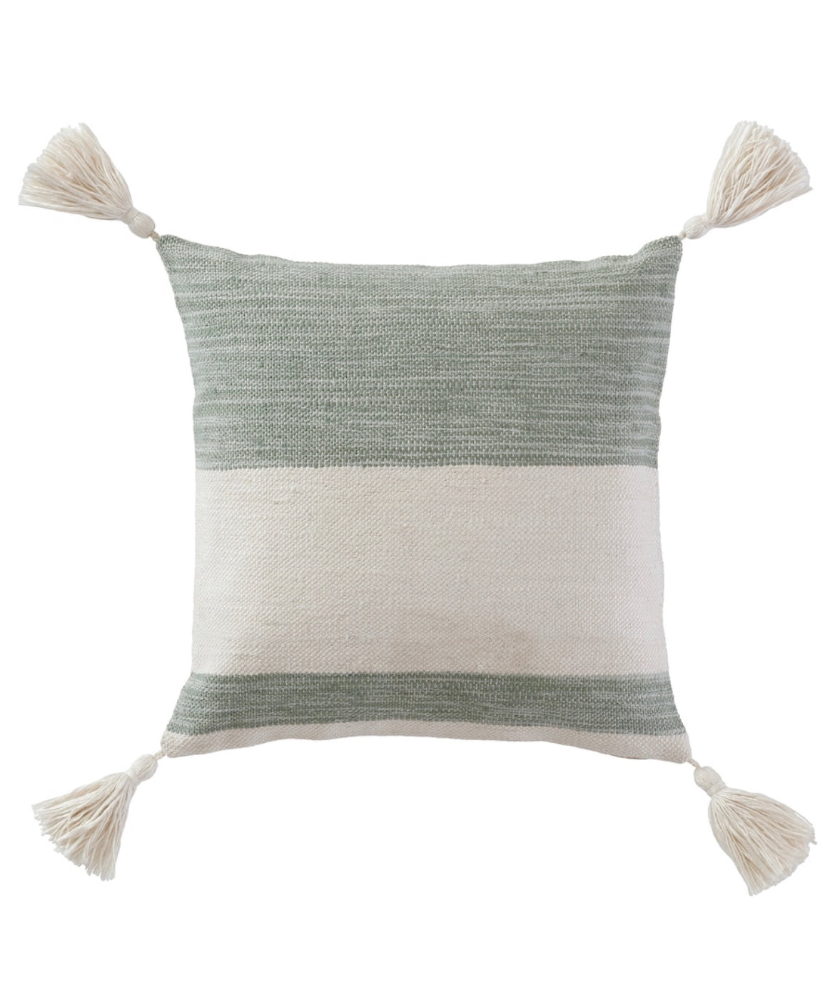 Woven Throw Cushion with Tassels