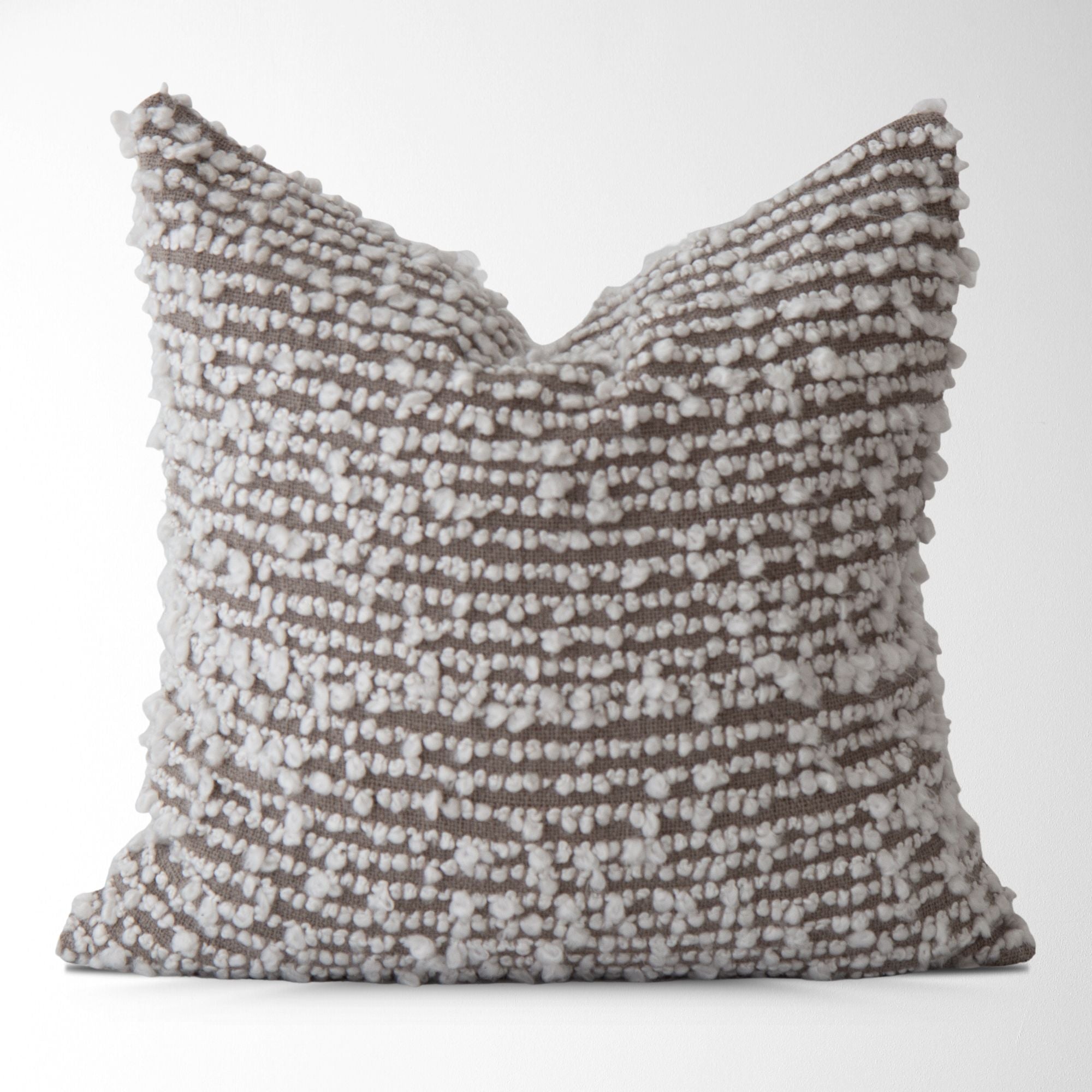 Gray Cotton Tajik Throw Cushion 18 x 18