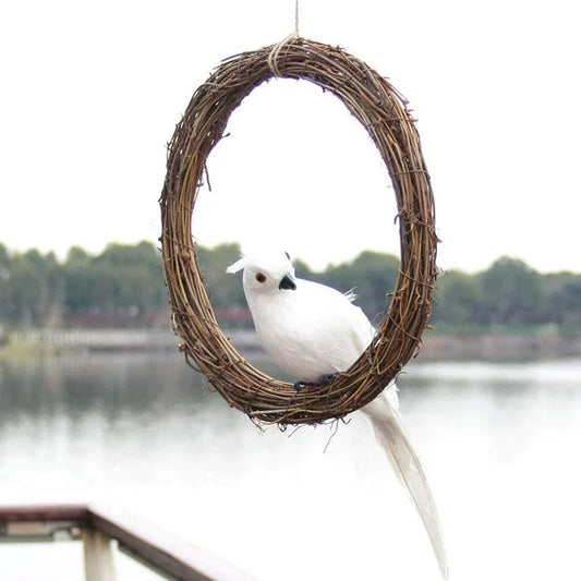 Dry grapevine wreath