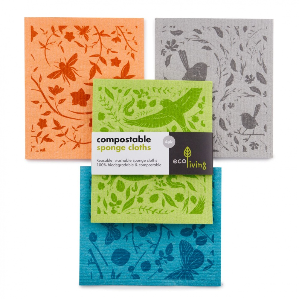 Compostable Sponge Cloth (Pk of 4)