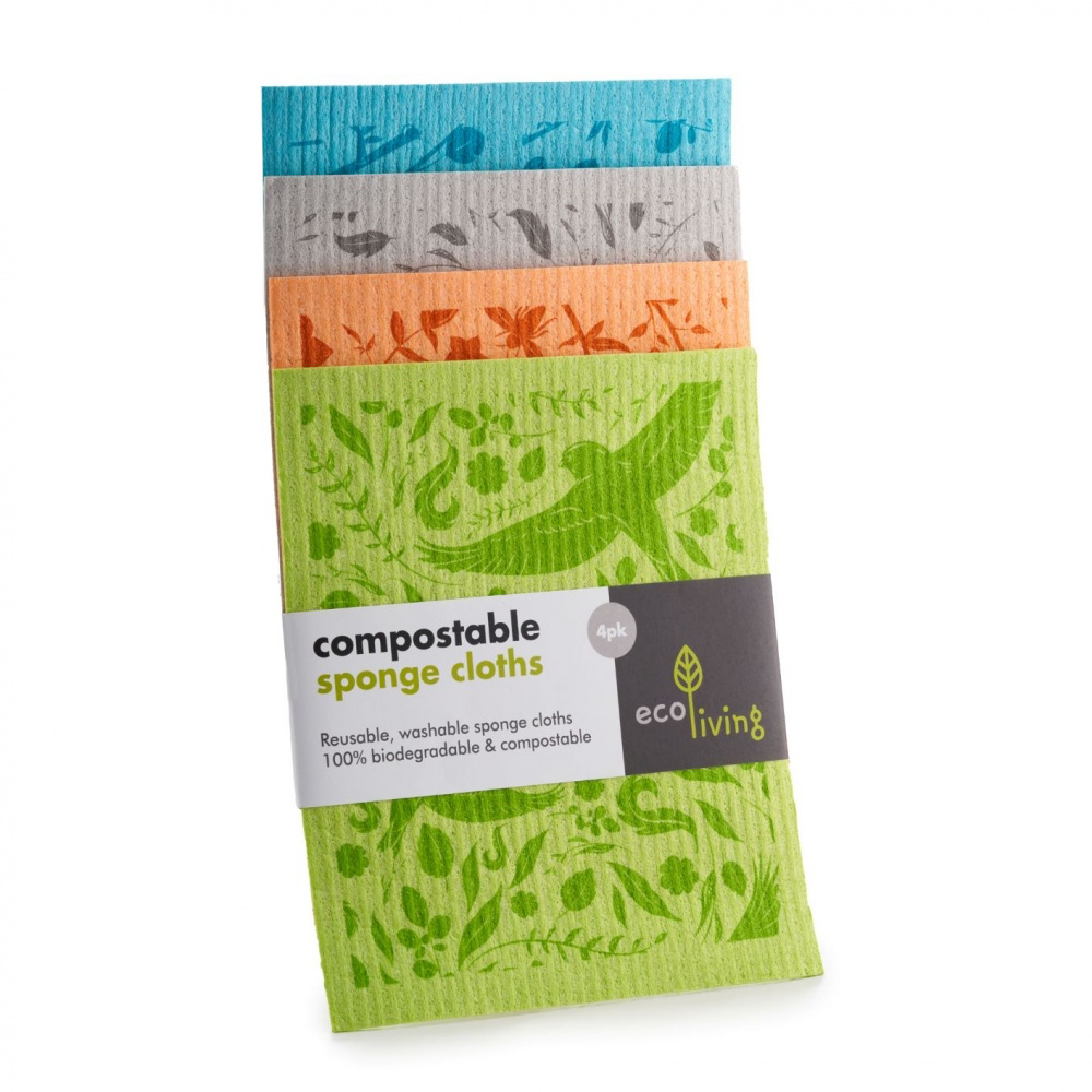 Compostable Sponge Cloth (Pk of 4)