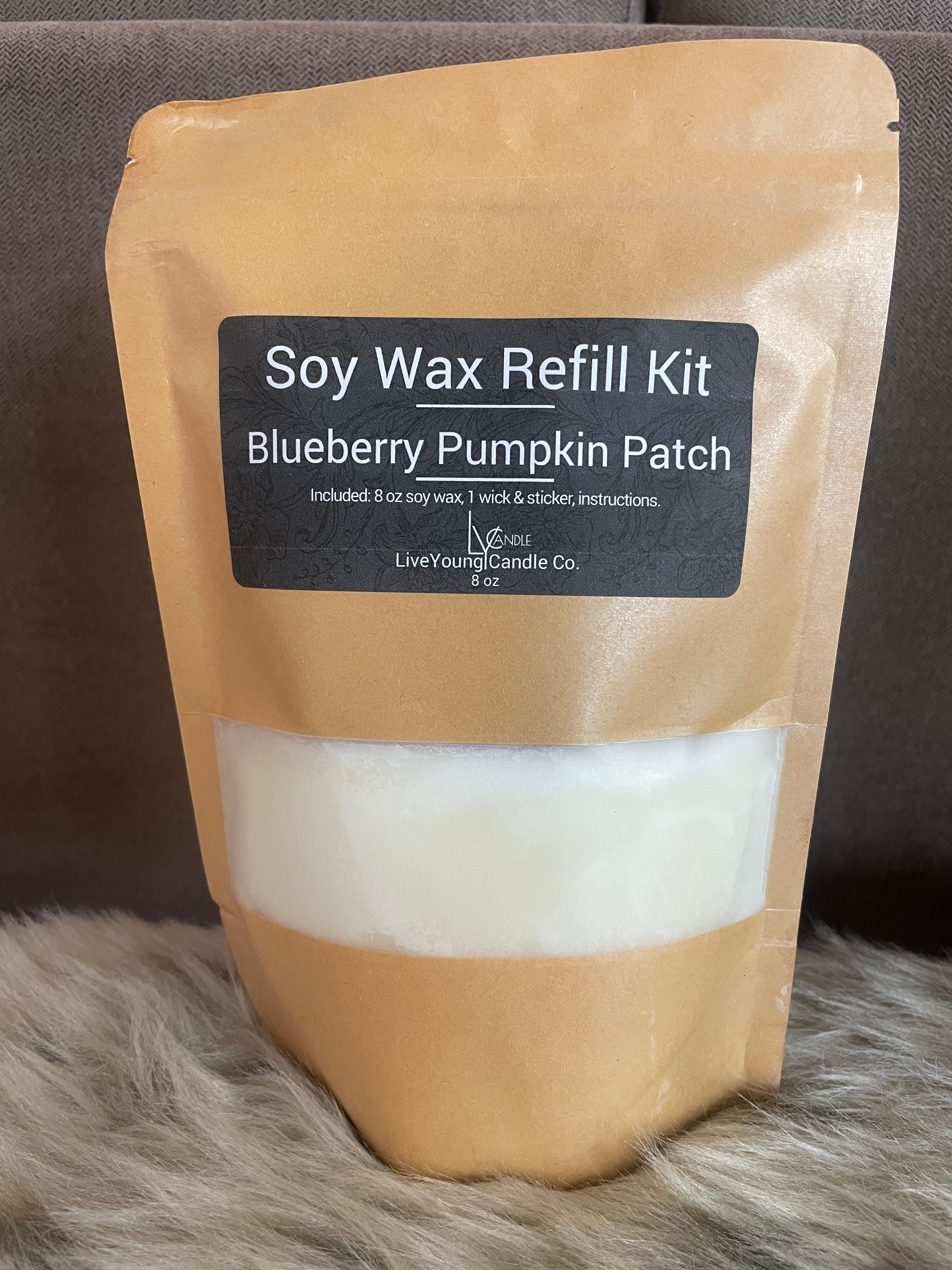 Candle Refill Kit 8oz  - Blueberry Pumpkin Patch