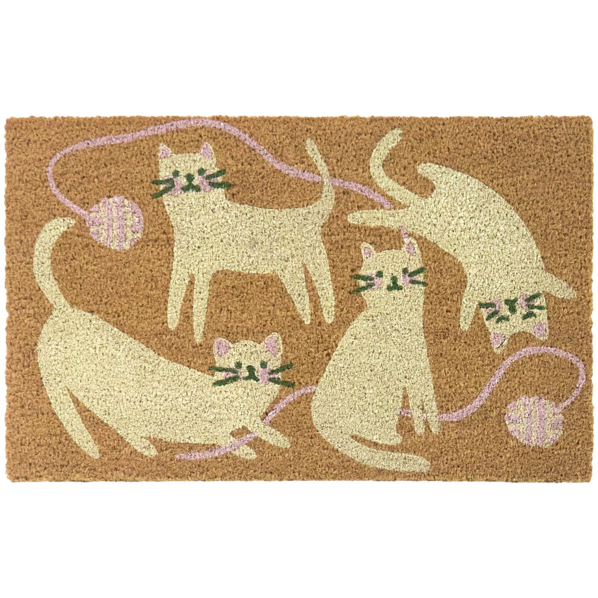 Cats & Yarn Doormat