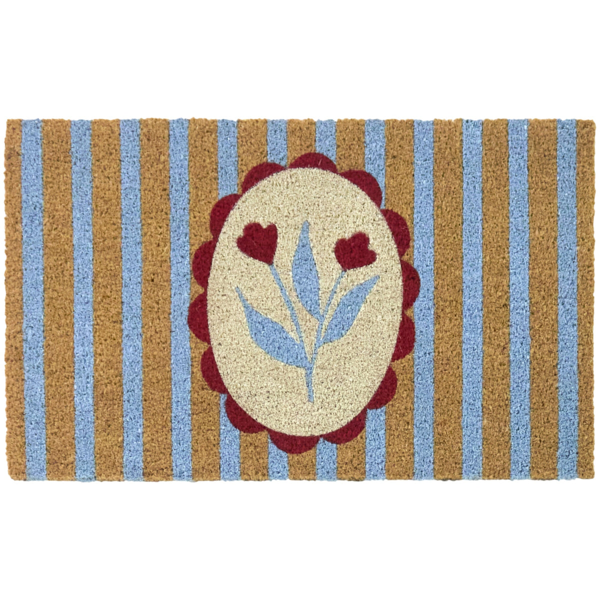 Framed Flower Doormat