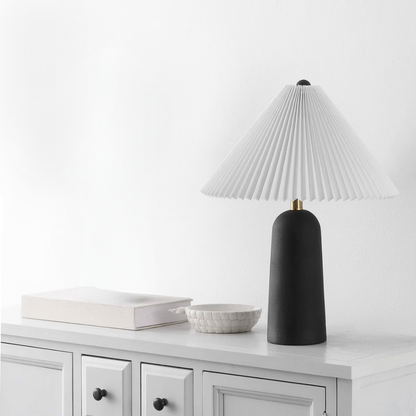 Modern Table Lamp with Retro Shade