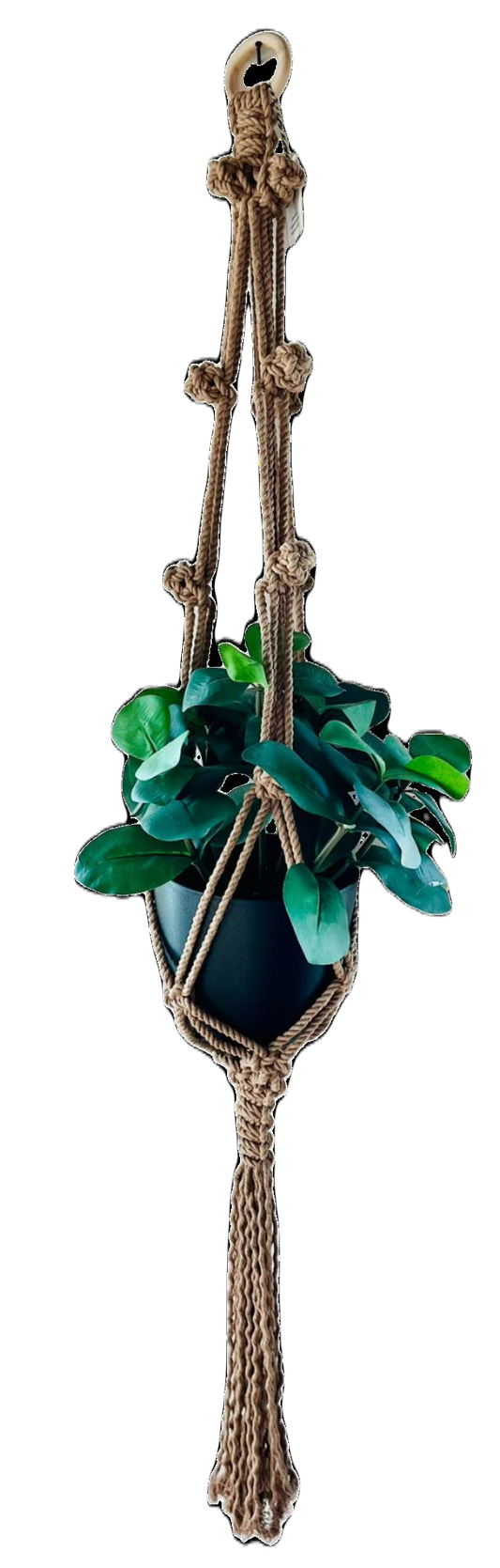 Plant Hanger 100% Organic Cotton - Khaki (46")