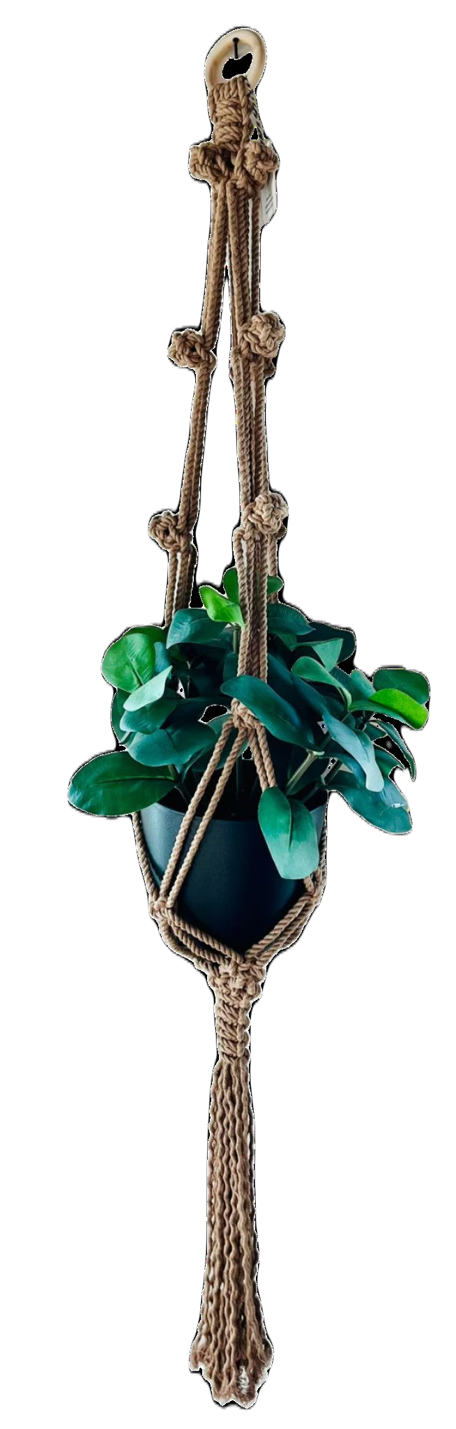 Plant Hanger 100% Organic Cotton - Khaki (46")