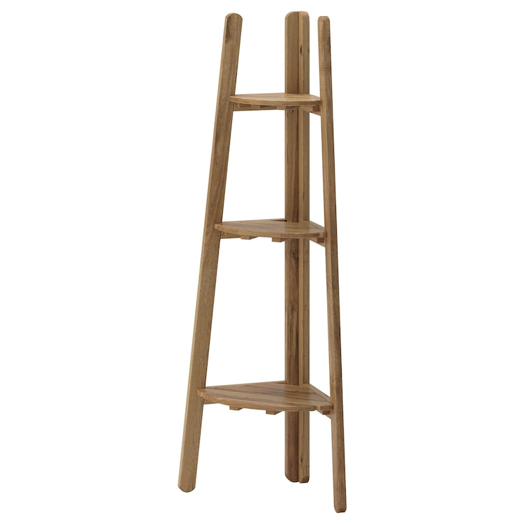 Light Brown Wooden Plant Stand