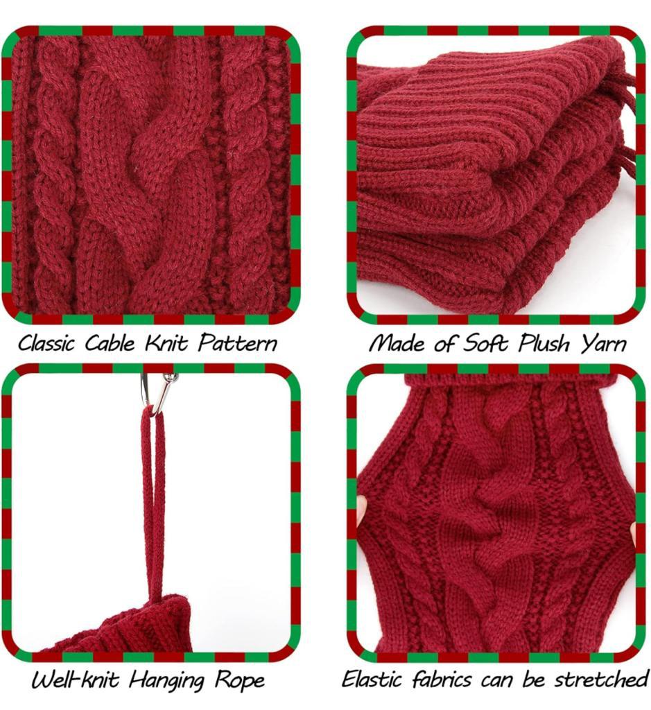 Cable Knit Christmas Stockings