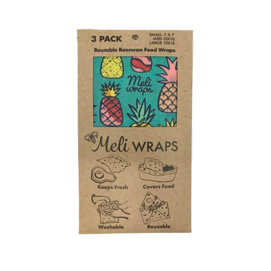 Meli Wraps Reusable and Eco-Friendly Beeswax Food Wraps - Pineapple