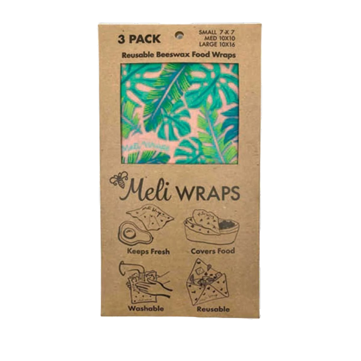 Meli Wraps Reusable and Eco-Friendly Beeswax Food Wraps - Kahanu