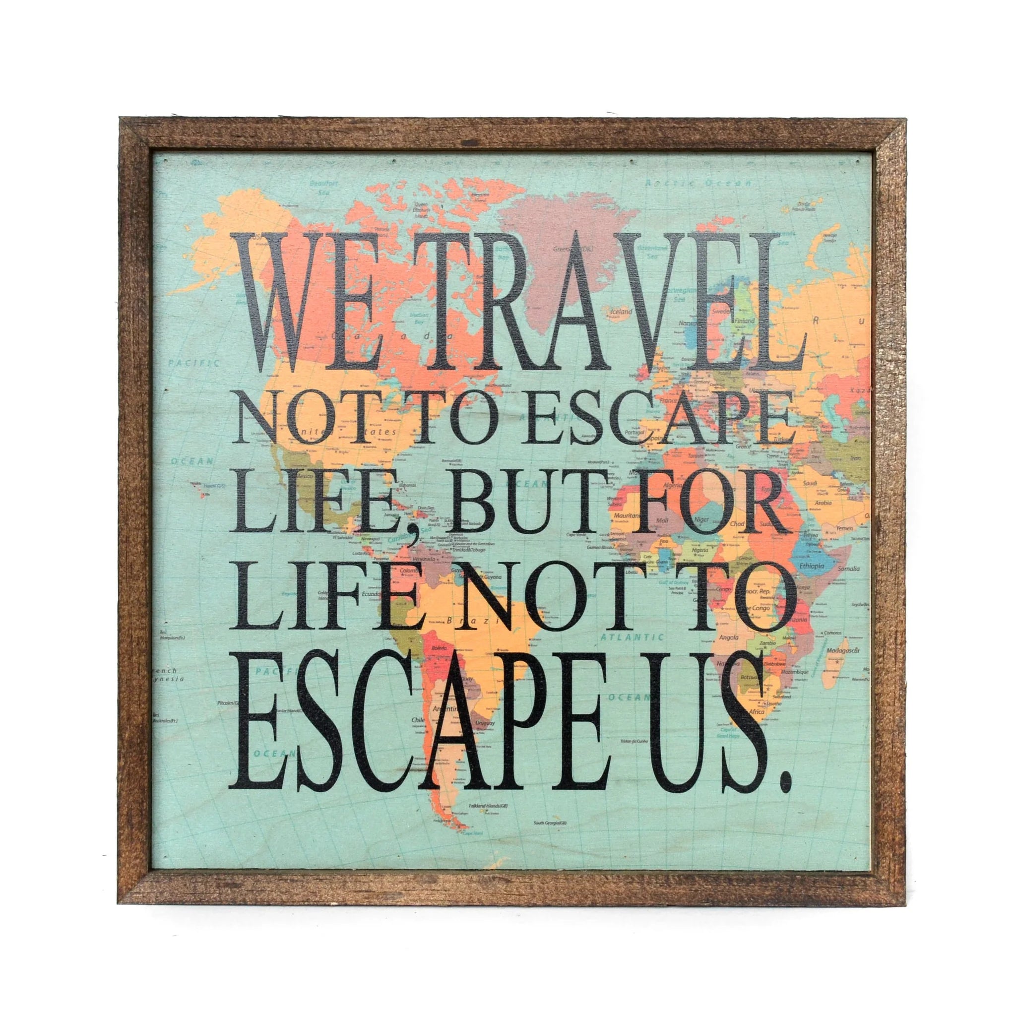 We travel sign