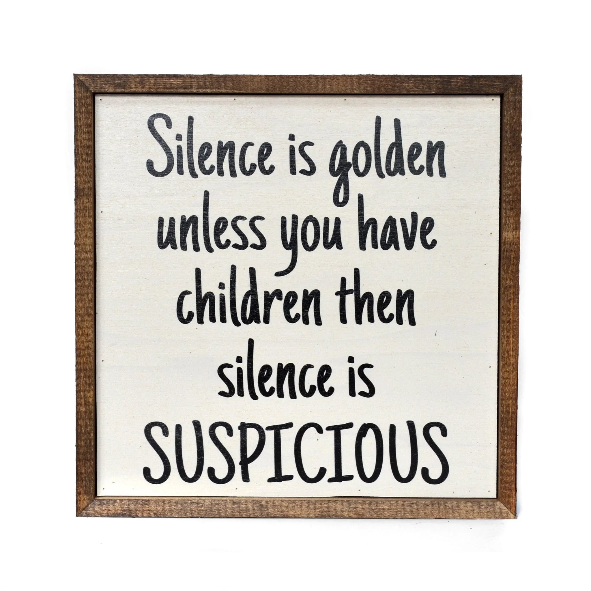 Silence is golden sign