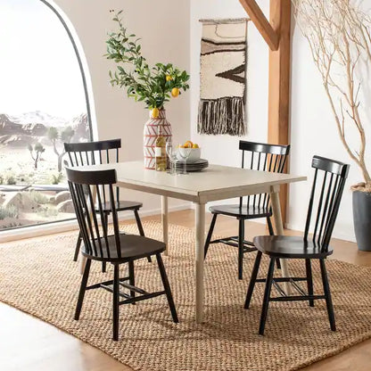 Wooden dining chairs - Black