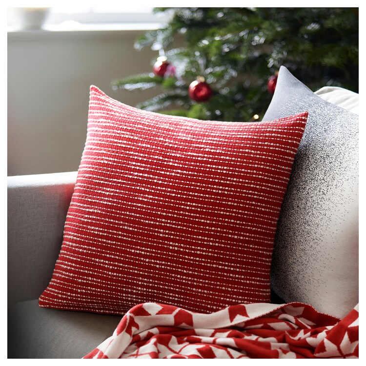 Red & Touches of White Cushion