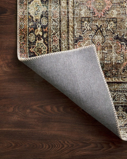 Layla Runner Rug in Olive/Charcoal