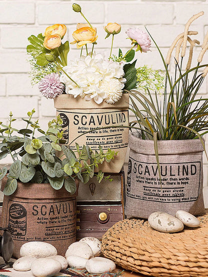 Faux Sack Planter