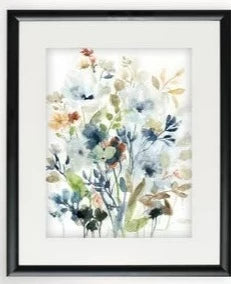 Framed Canvas - Floral Print