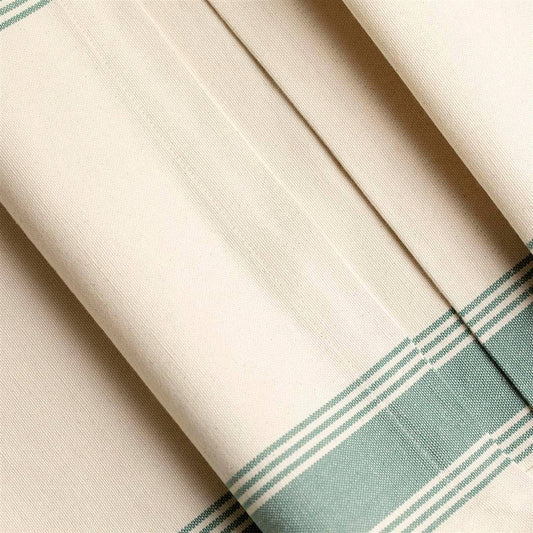 Teal Blue Border Table Runner